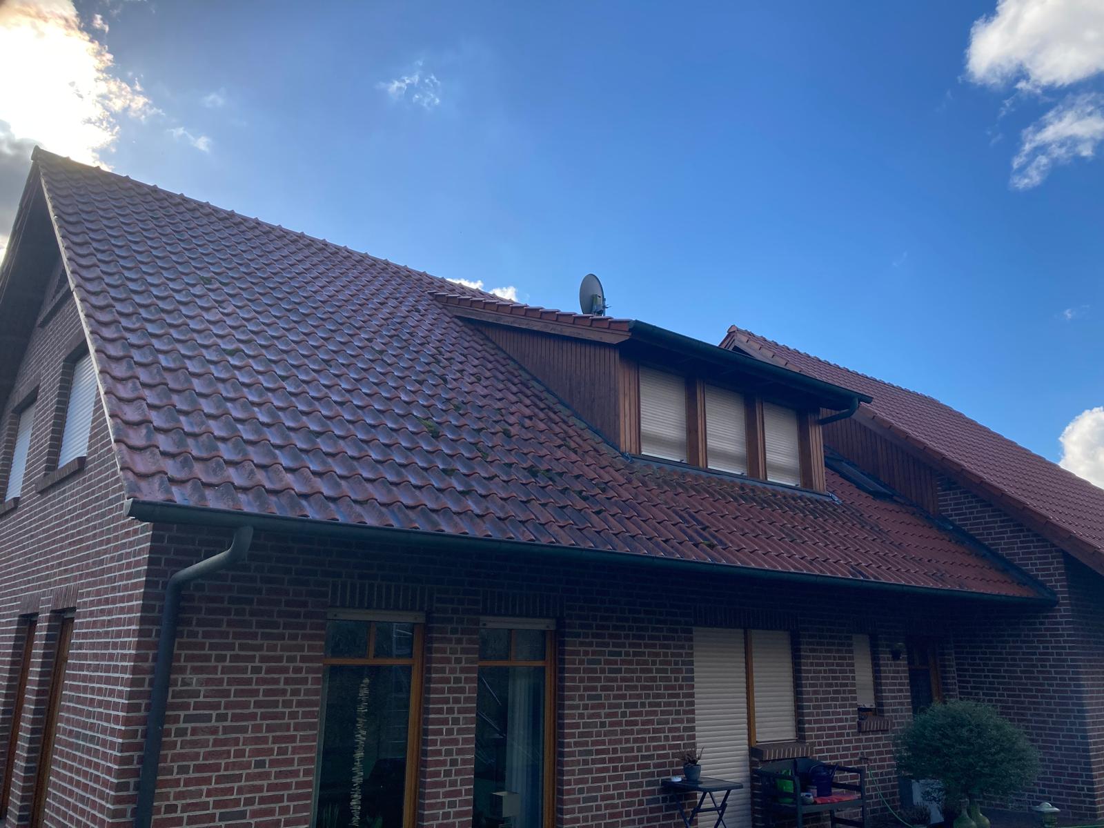 Dach vor der Wartung